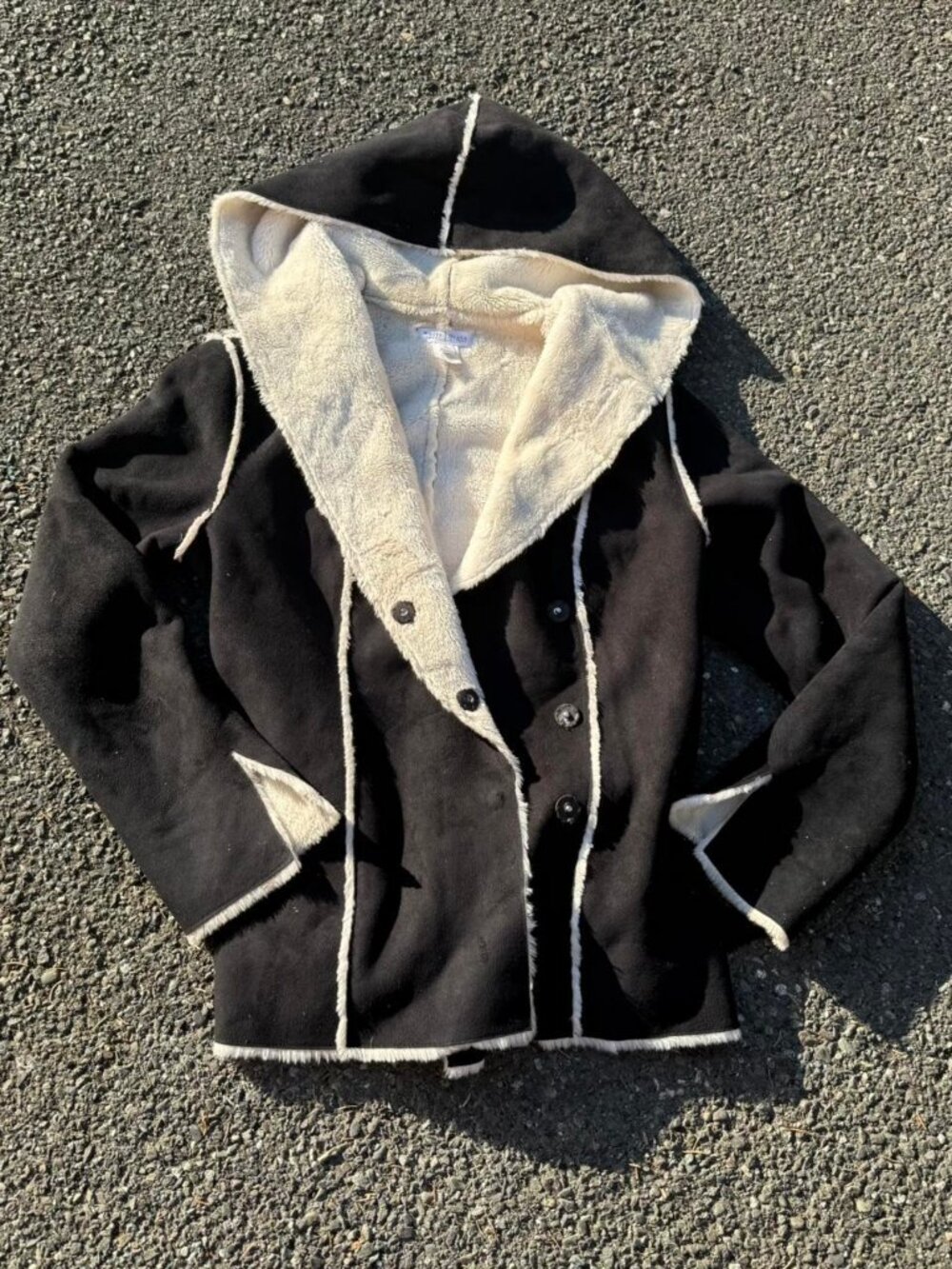 White House Black Market Women's Black and Cream Jacket